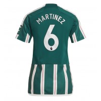 Fotbalové Dres Manchester United Lisandro Martinez #6 Dámské Venkovní 2023-24 Krátký Rukáv